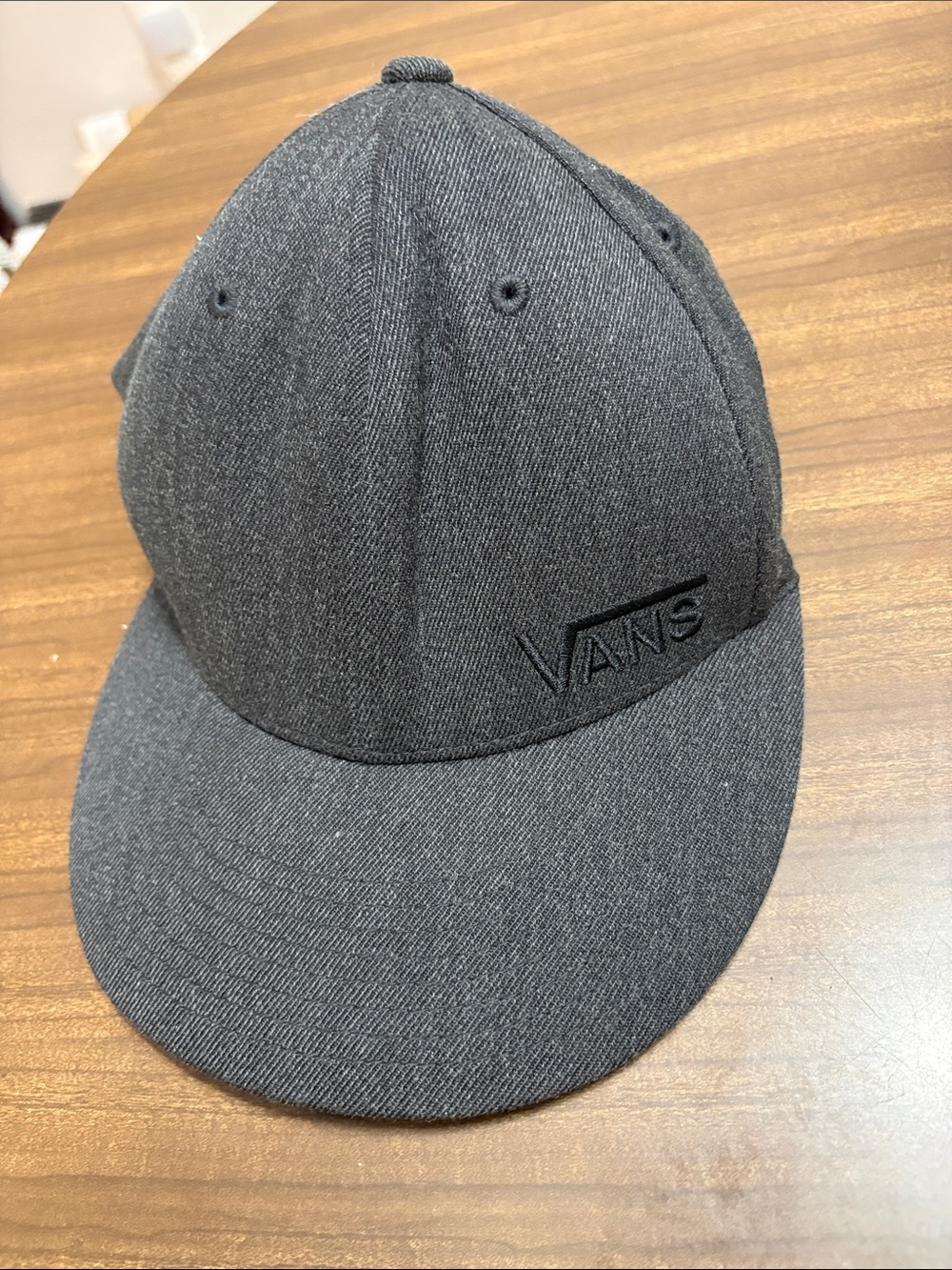 Vans Charcoal Embroidered Logo Snapback Hat